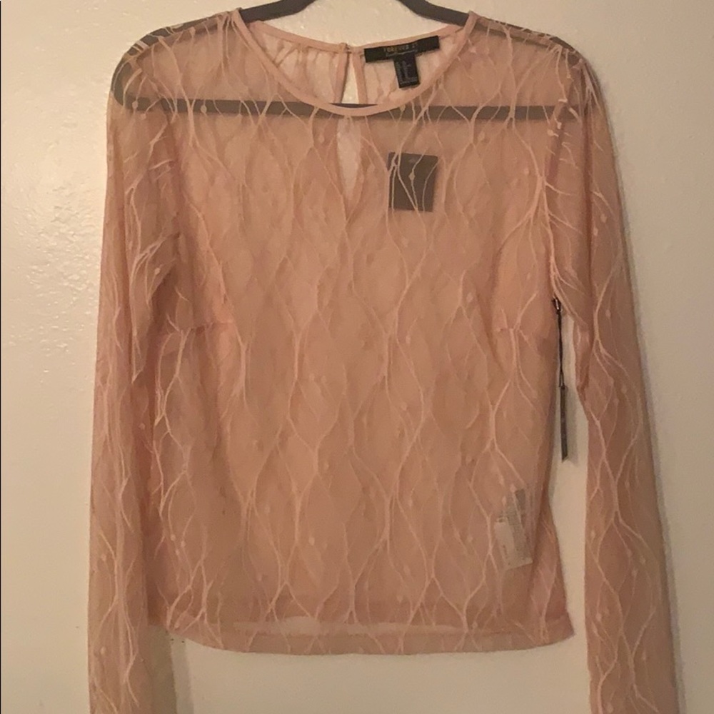 NWT Forever 21 Nude Blouse